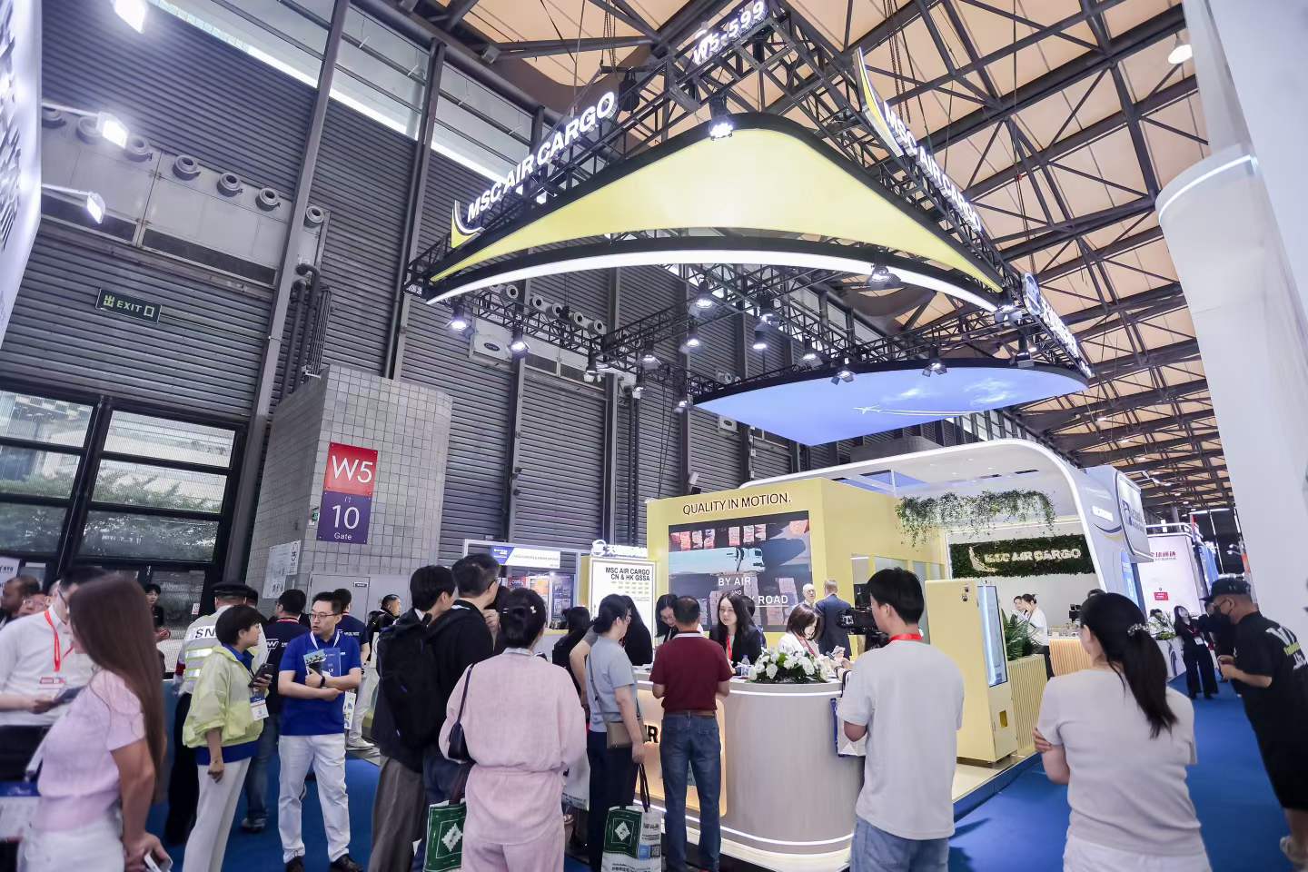 MSC Air Cargo exhibition booth